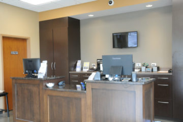 Indoor office at storage facility
